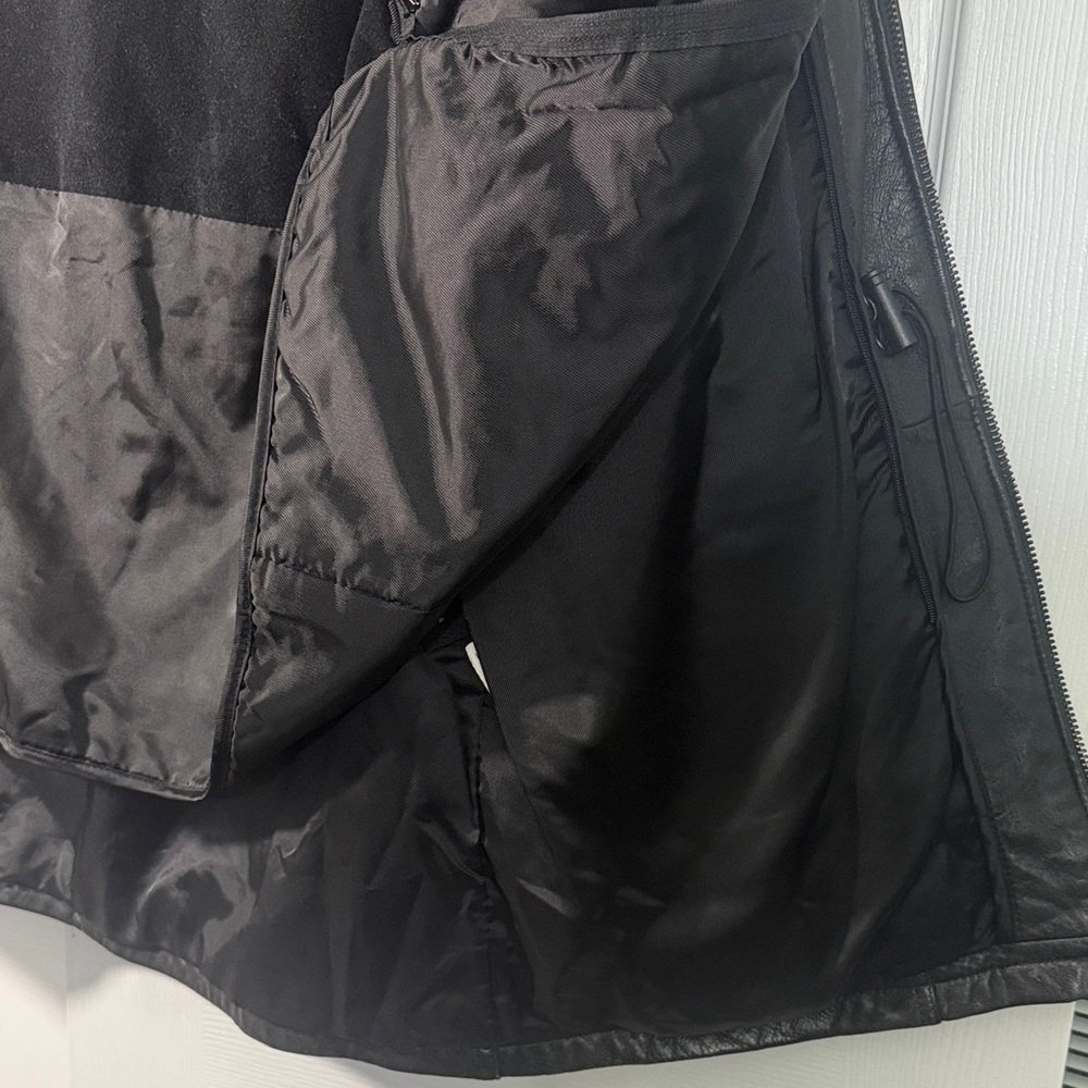Kenneth Cole Reaction Black Leather Field Jacket - Picture 8 of 13